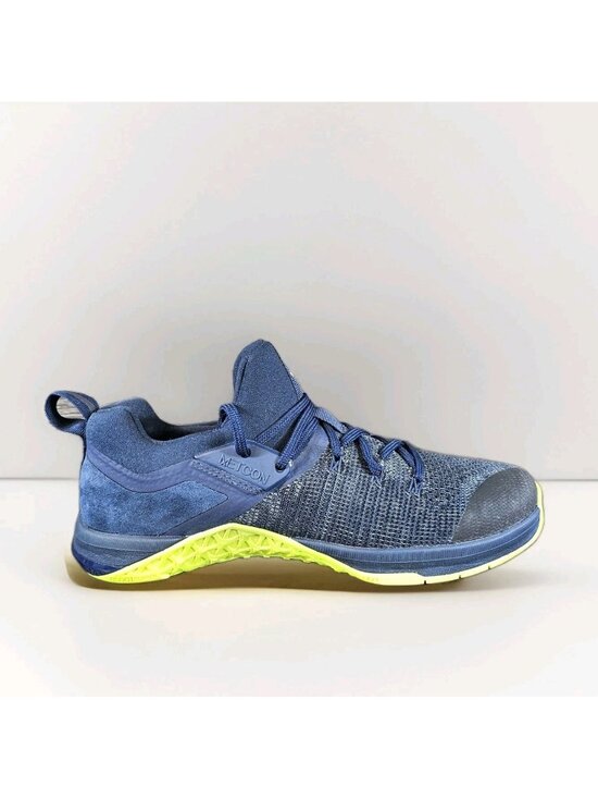 Nike Metcon Flyknit 3 Blue Obsidian Volt Athletic Shoes AQ8022-407 - Men\'s 8.5 main image 11